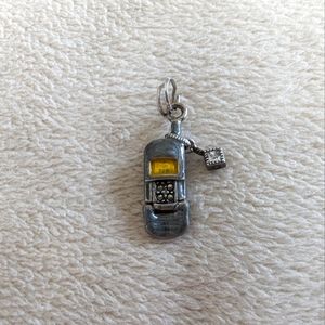 Judith Jack Sterling Silver and Enamel Cell Phone Charm